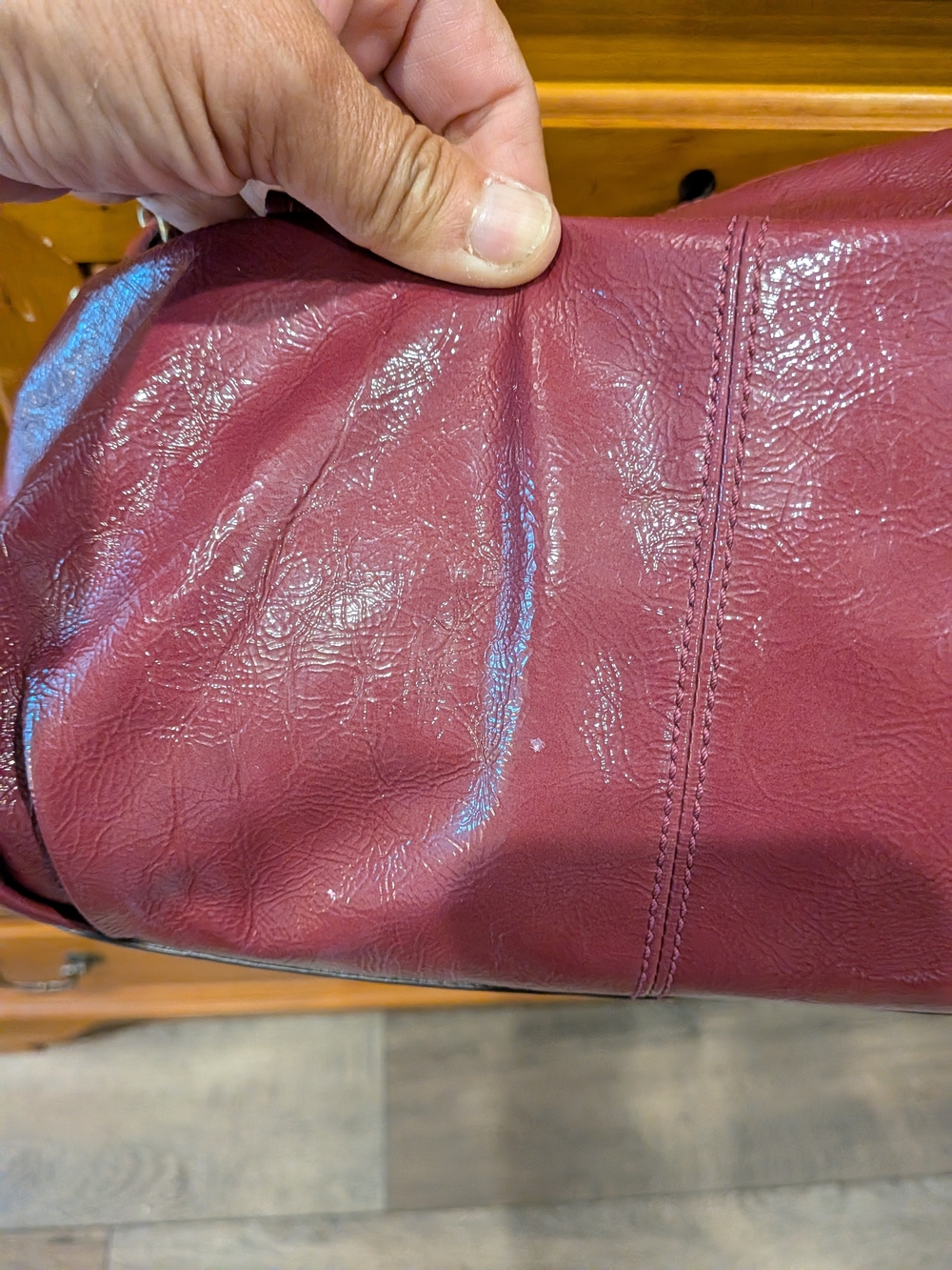 Coach Mia Crinkle Raspberry Leather Crossbody BUNDLE 3 FER - Picture 11 of 11
